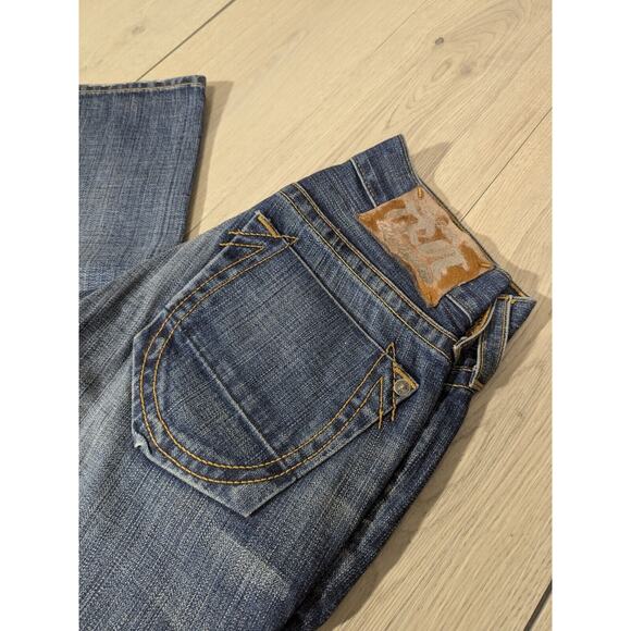 *Rare*True Religion Men's Distressed Geno Slim Fit Straight Jeans , 28x33 - Picture 2 of 13